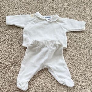Jacadi White Baby Matching Set - Two-Piece